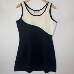 Sergio Tacchini Y2K Tennis Dress Navy Cream - Size Small
